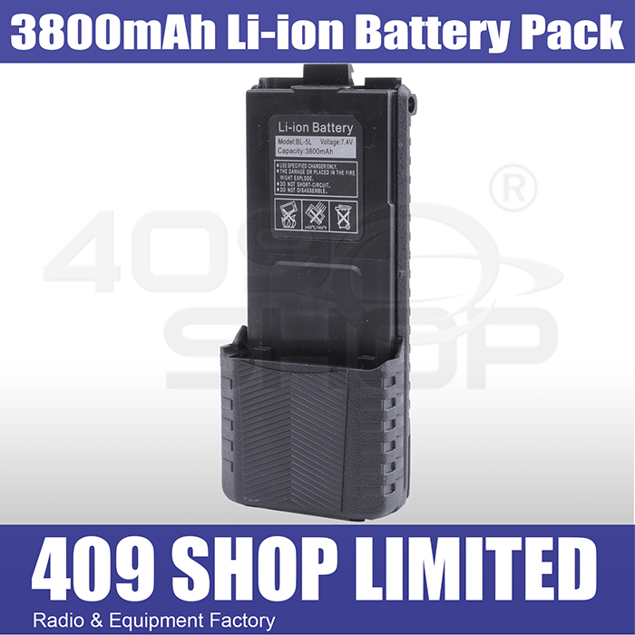 7.4V 3800mAh Rechargeable LI-ION Battery For UV5R Series