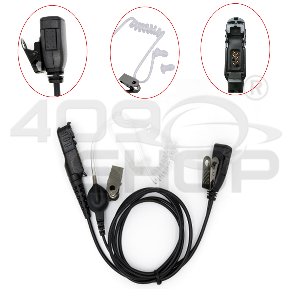 walkie talkie earpiece with Air Acoustic PTT for HYTERA HYT XIRP6620 XIR-E8600 