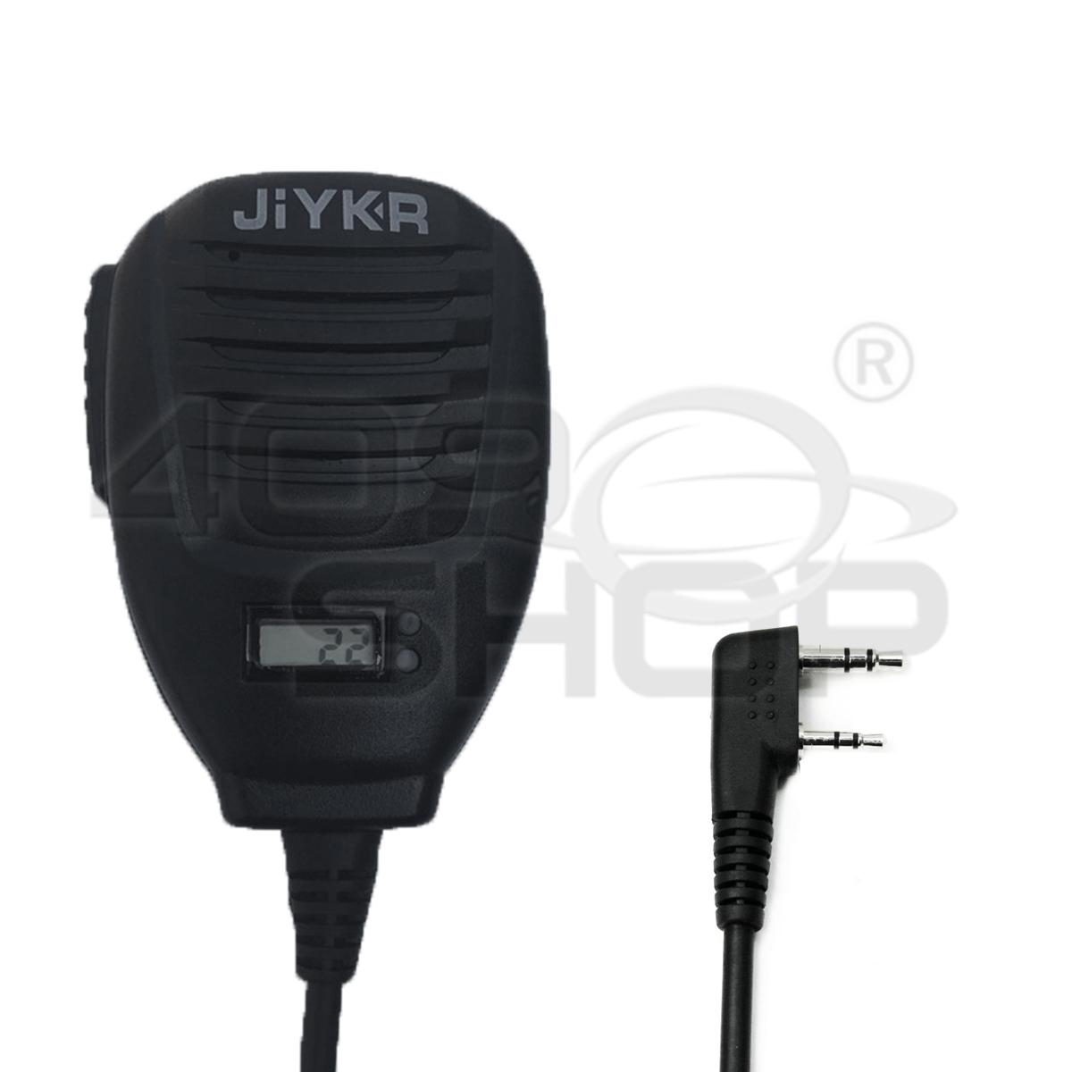 JIYKR PTT Speaker Microphone FOR KENWOOD BAOFENG walkie talkie