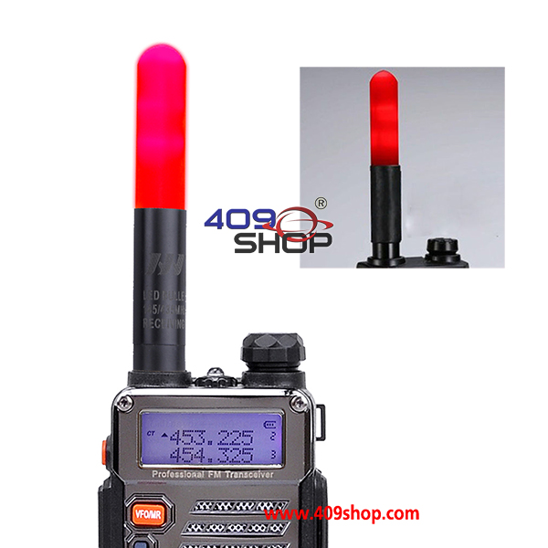HH-508S 144/430MHz RED LED Stubby Handheld Radio Antenna VHF/UHF BNC