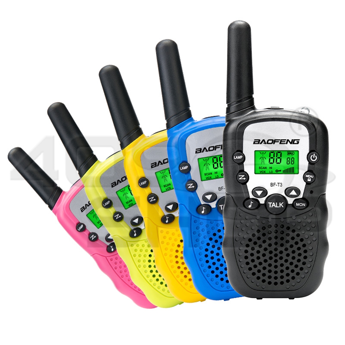  2017 New Baofeng BF-T3 Pink Handheld Walkie Talkie UHF Mini Two Way Radio x2