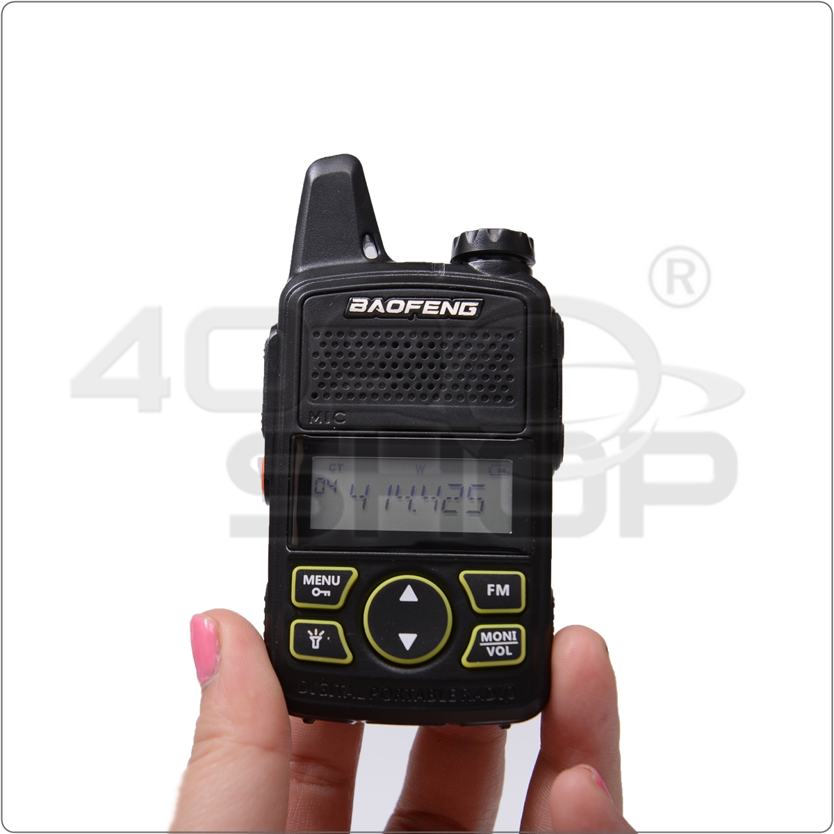 2x BAOFENG BF-T1 UHF 400-420mhz mini walkie talkie FREE 1x USB prog cable