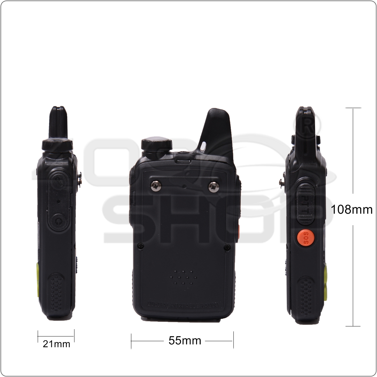 2x BAOFENG BF-T1 UHF 400-420mhz mini walkie talkie FREE 1x USB prog cable