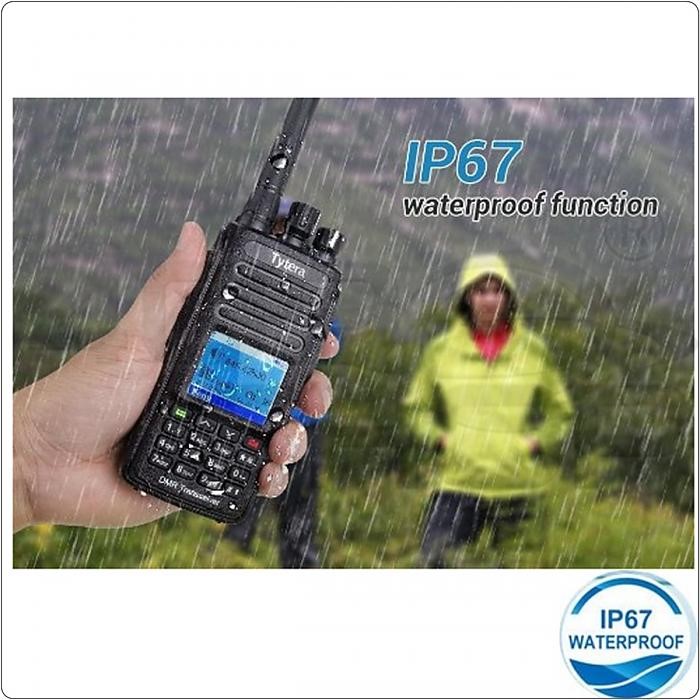 TYT MD-390 IP67 Waterproof Handheld Transceiver Two Way Radio DMR Digital Walkie