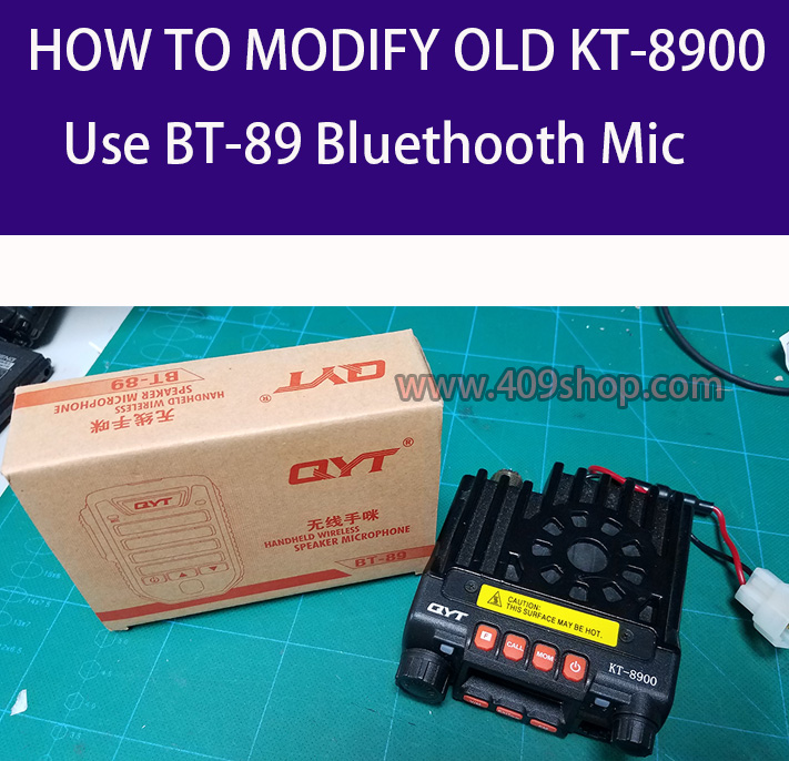 QYT BT 89 Handheld Wireless Bluetooth Microphone For KT 8900D KT