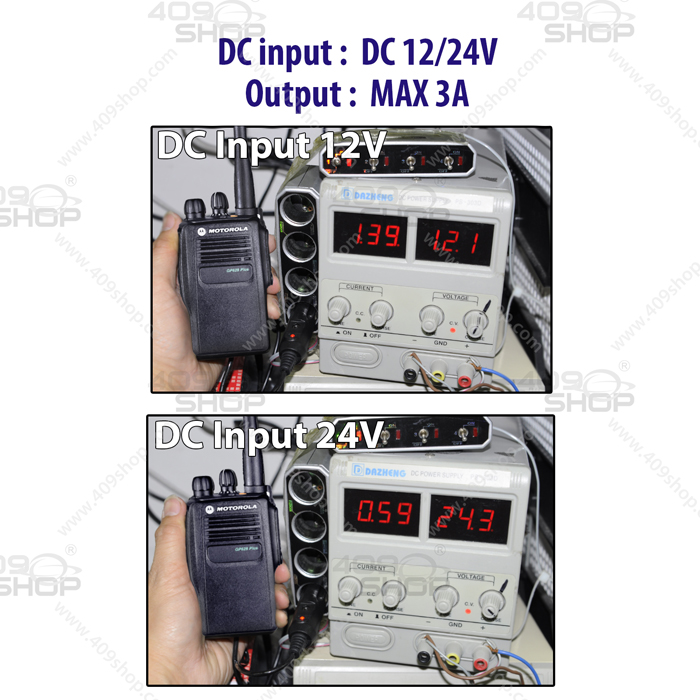 Car Battery Eliminator for MOTOROLA GP-328PLUS