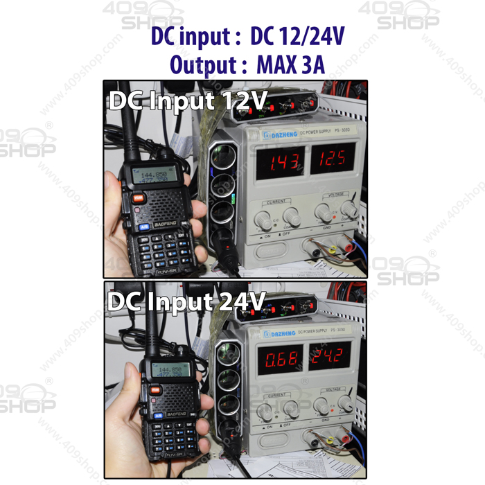 Car Battery Eliminator for Radio