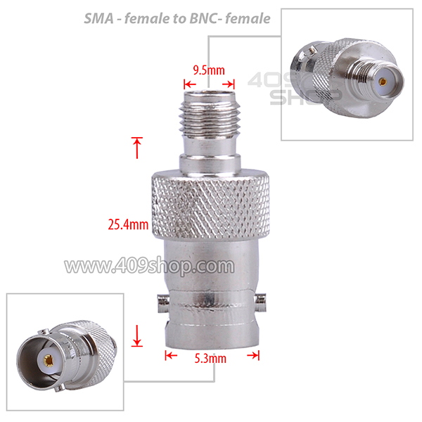SMA-Female to BNC-Female Adaptor for UV-5R PX-328 PX-888 PX-777 + Ring (free)