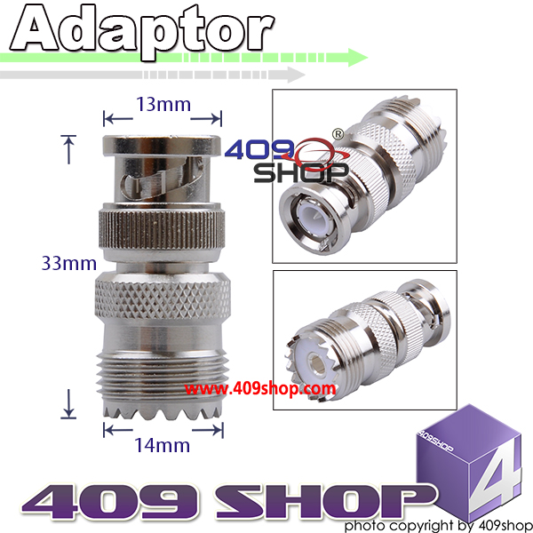 S010 BNC male  to SO239  adaptor  