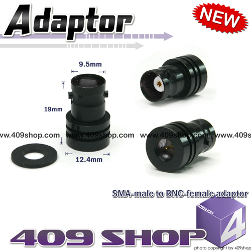 SMA - male to BNC - female adaptor for radio