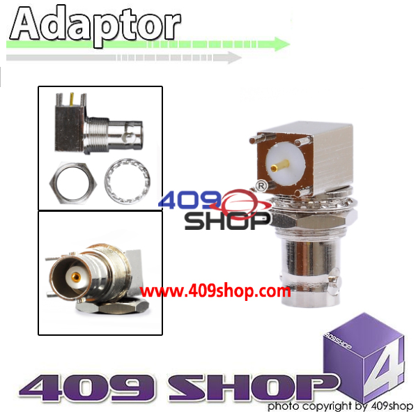 All Copper Connector BNC Female Jack 90° Solder PCB Adaptor 10mm