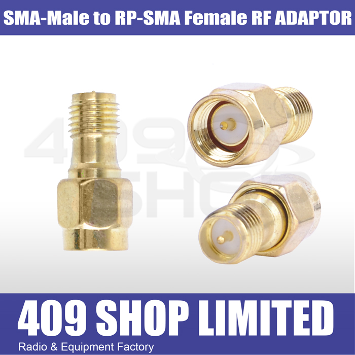 SMA Male to RP-SMA Female RF Adaptor