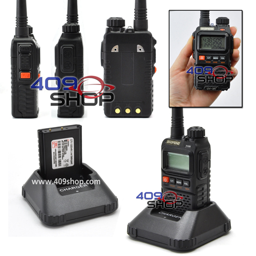Walkie talkie BAOFENG UV-3R PLUS mini two way radio Free Adaptor        
