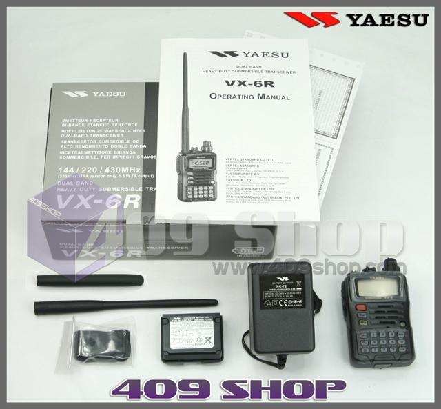 Yaesu VX-6R 144/430Mhz Dual Band 5w 409shop,walkie-talkie,Handheld